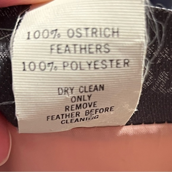 Rare Vintage Ostrich Feather Formal Cocktail Blazer / Jacket - Picture 5 of 9